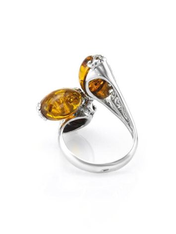 Multicolor Amber Ring In Sterling Silver The Casablanca, Ring Size: 11 / 20.5, image , picture 5