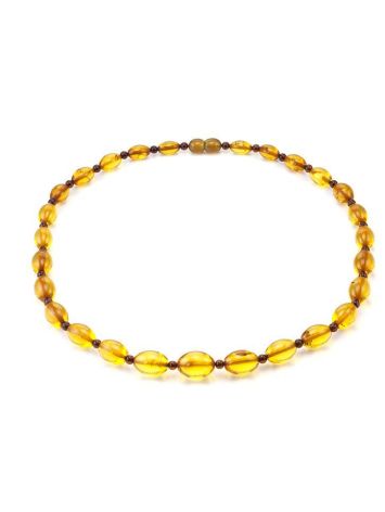 Two-Toned Amber Beaded Necklace, image , picture 3