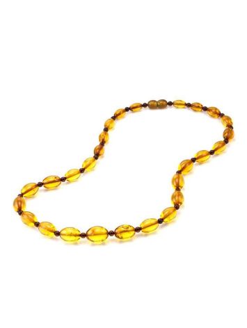 Two-Toned Amber Beaded Necklace, image , picture 4