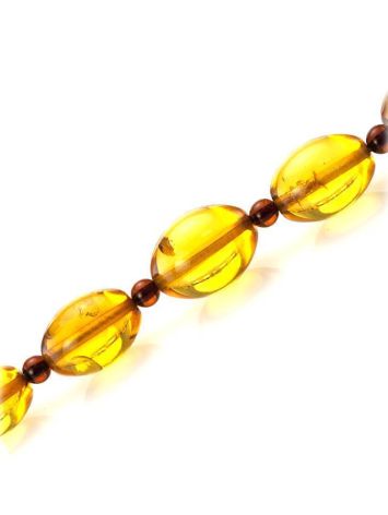 Two-Toned Amber Beaded Necklace, image , picture 2
