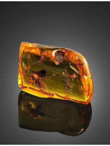 Souvenir Amber Stone With Floral Inclusion, image , picture 4