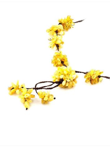 Lemon And Honey Amber Necklace The Chrysanthemum, image , picture 2
