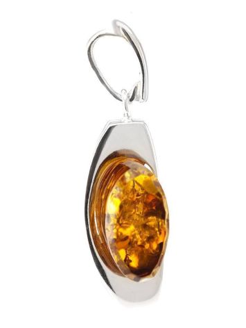 Futuristic Amber Pendant In Sterling Silver The Saturn, image , picture 4