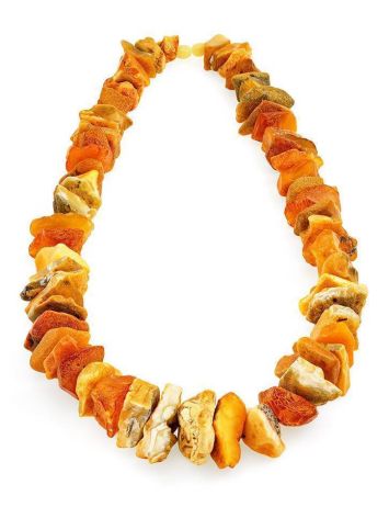 Raw Amber Beaded Necklace, image , picture 3