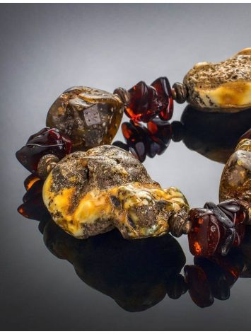 Raw Amber Beads With Brass The Indonesia, image , picture 2