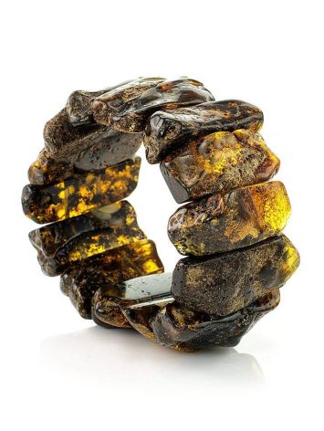 Raw Amber Beaded Bracelet The Volcano, image , picture 3