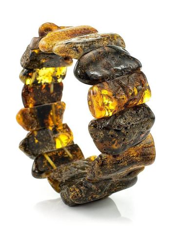 Raw Amber Beaded Bracelet The Volcano, image , picture 3