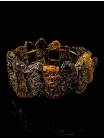 Raw Amber Beaded Bracelet The Volcano, image , picture 2