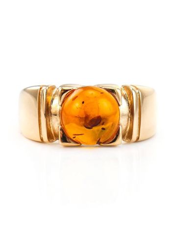 Cognac Amber Ring In Gold The Rondo, Ring Size: 7 / 17.5, image , picture 3