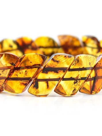 Cognac Amber Stretch Bracelet, image , picture 2