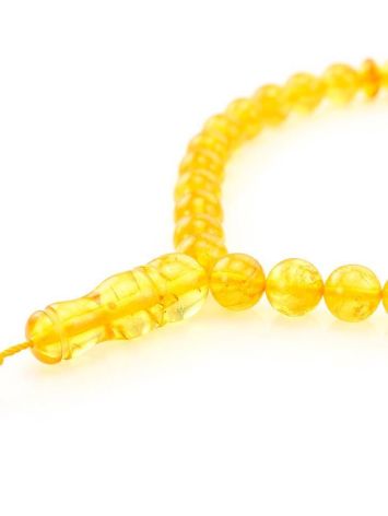 Muslim 33 Lemon Amber Prayer Beads, image , picture 2