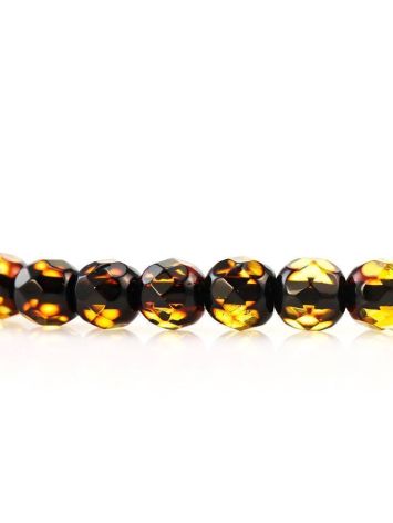 Faceted Amber Beaded Necklace The Prague, image , picture 5