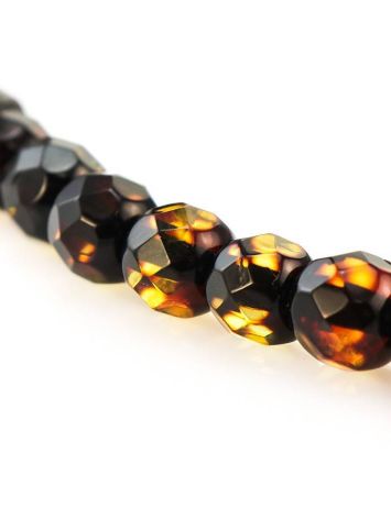 Faceted Amber Beaded Necklace The Prague, image , picture 2