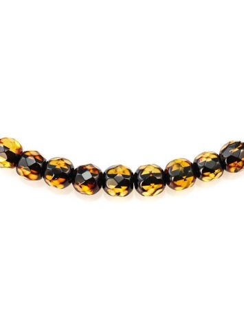 Faceted Amber Beaded Necklace The Prague, image , picture 6