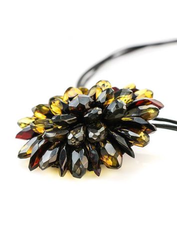 Dark Amber Necklace The Chrysanthemum, image , picture 3