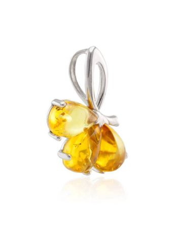 Bright Amber Pendant In Sterling Silver The Dandelion, image , picture 4