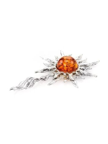 Sun Shaped Amber Pendant In Sterling Silver The Helios, image , picture 4