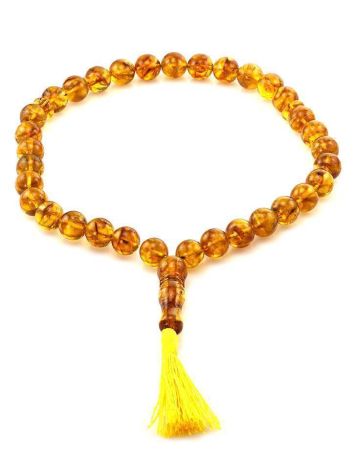 Islamic 33 Cognac Amber Prayer Beads, image , picture 4