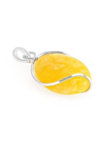 Honey Amber Pendant In Sterling Silver The Flamenco, image , picture 3