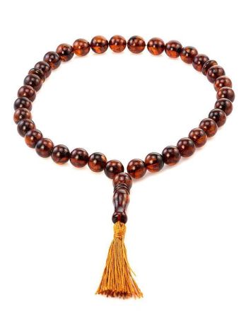 Muslim 33 Cherry Amber Prayer Beads, image , picture 3