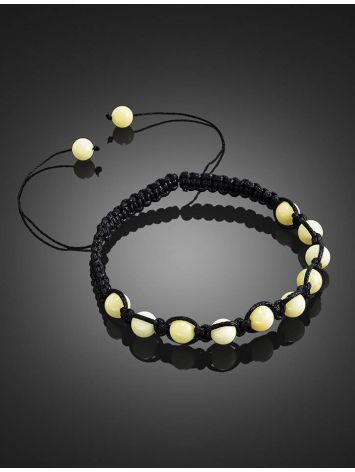 Honey Amber Designer Shamballa Bracelet, image , picture 2