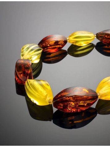 Multicolor Amber Beaded Necklace, image , picture 2