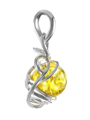 Filigree Amber Pendant In Sterling Silver The Flamenco, image , picture 4