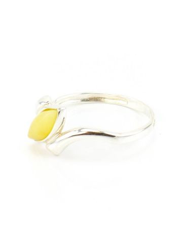 Sterling Silver Ring With Honey Amber The Amaranth, Ring Size: 6 / 16.5, image , picture 5