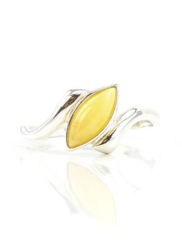 Sterling Silver Ring With Honey Amber The Amaranth, Ring Size: 6 / 16.5, image , picture 2