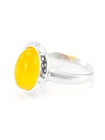 Honey Amber Ring In Sterling Silver The Hermitage, Ring Size: 12 / 21.5, image , picture 4