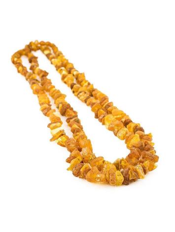 Raw Amber Rope Length Necklace, image , picture 3