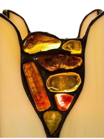 Multicolor Amber And Glass Candleholder, image , picture 3