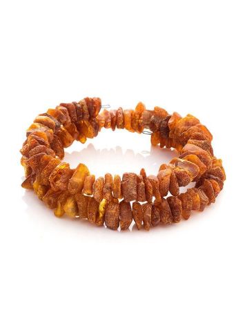 Raw Cognac Amber Twisted Bracelet, image 