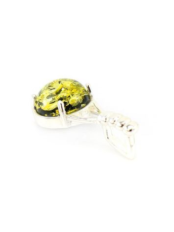 Refined Green Amber Pendant In Sterling Silver The Shanghai, image , picture 5