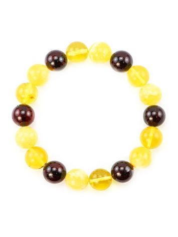 Multicolor Amber Beaded Stretch Bracelet, image , picture 3