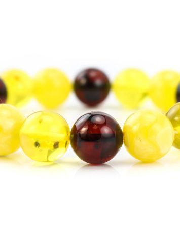 Multicolor Amber Beaded Stretch Bracelet, image , picture 2