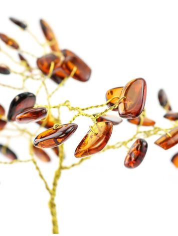Cognac Amber Decorative Money Tree, image , picture 4