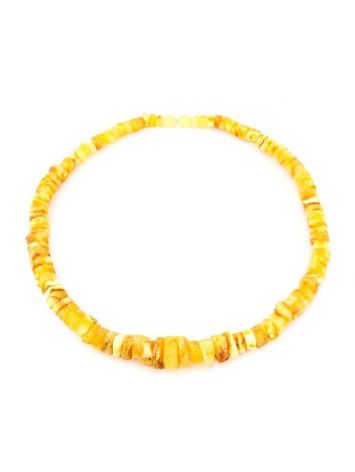 Exotic Cloudy Amber Beaded Necklace, image , picture 4
