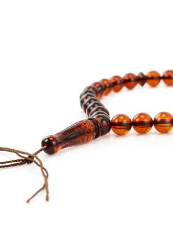 Muslim 33 Cognac Amber Prayer Beads, image , picture 5