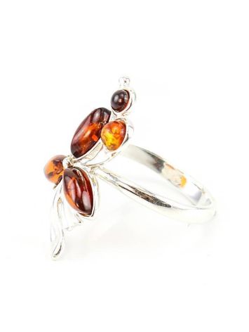 Cherry Amber Ring In Sterling Silver The Verbena, Ring Size: 9.5 / 19.5, image , picture 3