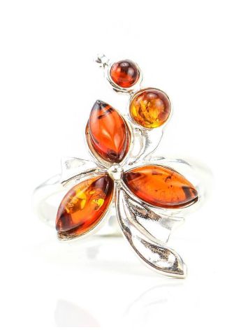 Cherry Amber Ring In Sterling Silver The Verbena, Ring Size: 9.5 / 19.5, image , picture 2