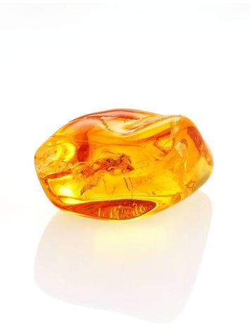 Glossy Amber Stone With Spider Inclusion, image , picture 4