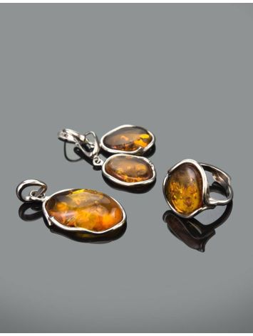 Amber Pendant In Sterling Silver The Lagoon, image , picture 6