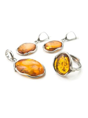 Amber Pendant In Sterling Silver The Lagoon, image , picture 7