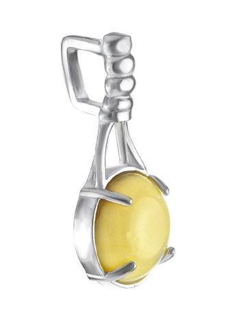 Refined Honey Amber Pendant In Sterling Silver The Shanghai, image , picture 4