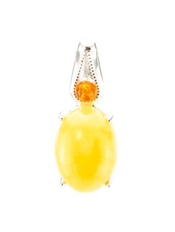 Multicolor Amber Pendant In Sterling Silver The Prussia, image , picture 4