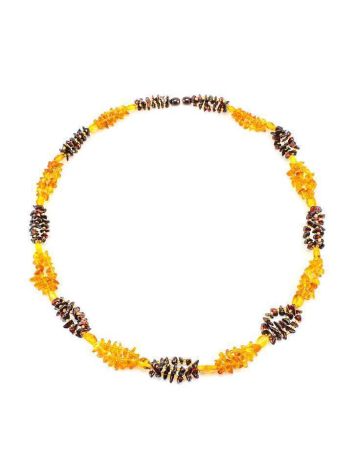 Two-Toned Amber Beaded Necklace, image , picture 5