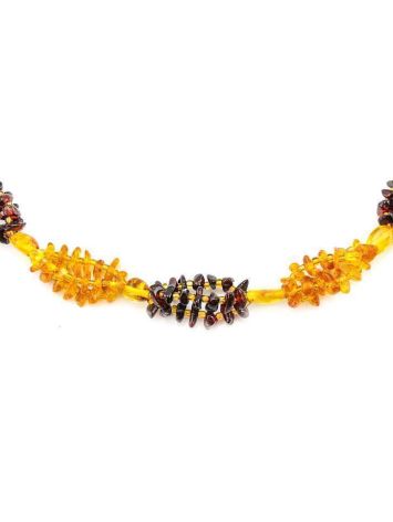 Two-Toned Amber Beaded Necklace, image , picture 4