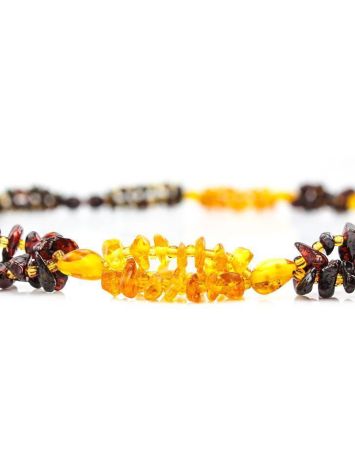Two-Toned Amber Beaded Necklace, image , picture 2