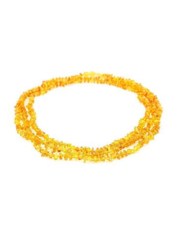 Cognac Amber Rope Necklace, image , picture 7